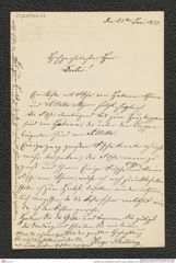 Nachlass Franz Steindachner, Brief von Hugo Schilling an Franz Steindachner (25.06.1877), Inv.Nr. 451.03, Seite 1
